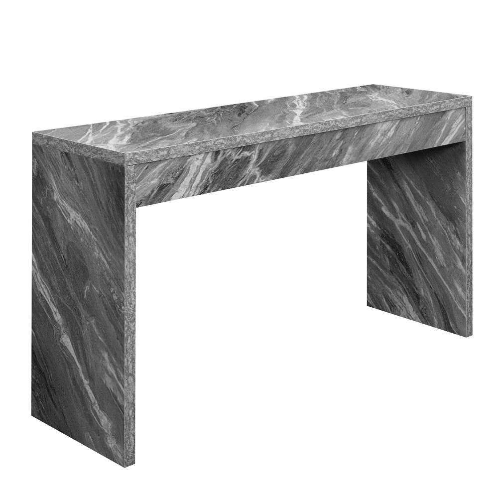 Breighton Home Northfield Hall Console Table/Desk in Gray Faux Marble