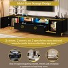 70.9" Modern TV Stand with LED Lights and Storage Cabinet,Entertainment Center for up to 80" TVs-The Pop Home - 2 of 4