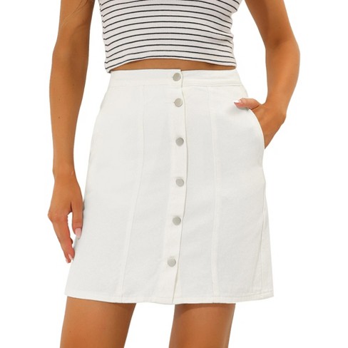 White denim 2025 skirt target