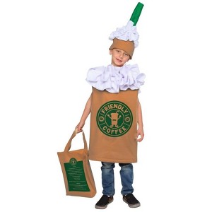 Dress Up America Coffee Costume - Cappuccino Latte Costume for Toddlers - 1 of 4