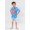 Marvel Avengers Miles Morales Hulk Captain America  Graphic T-Shirt French Terry Shorts Set Tie Dye Little Kid to Big Kid - 4 of 4