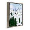 Stupell Industries Ski Lift Mountain Landscape Floating Frame Canvas Art - 2 of 4
