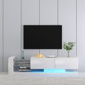 CAVINAS RGB LED TV Stand for 75" TVs, 70.8" Entertainment Center with Storage Cabinets,TV Console for Living Room,Bedroom,Home - 1 of 4