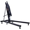 Syemin Lift Jacks 2 Ton Folding Engine Hoist Cherry Picker Shop Crane Hoist Lift, Heavy Duty Steel with 6 Iron Wheels, Black, 63.5"*13"*6.3" - 2 of 4