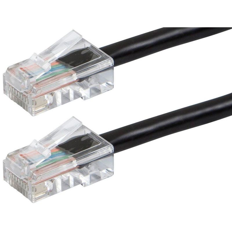 Monoprice Cat6 Ethernet Patch Cable - 10 Feet - Black | Network Internet Cord - RJ45, Stranded, 550Mhz, UTP, Pure Bare Copper Wire, 24AWG - Zeroboot, 1 of 3