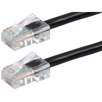 Monoprice Cat6 Ethernet Patch Cable - 10 Feet - Black | Network Internet Cord - RJ45, Stranded, 550Mhz, UTP, Pure Bare Copper Wire, 24AWG - Zeroboot