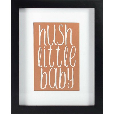 RoomMates Framed Wall Poster Prints Hush Little Baby - Rose Gold