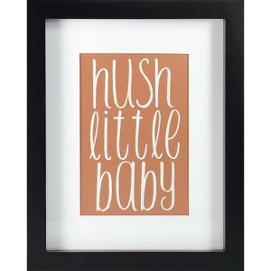 RoomMates Framed Wall Poster Prints Hush Little Baby - Rose Gold - 1 of 4