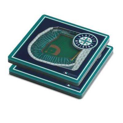  MLB Seattle Mariners StadiumView Coaster 2pk 