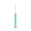 Glass Taper Candle Holder - Elegant Glass Candlestick - Decorative Home & Office Accent - Stylish Modern Design for Living Room & Bedroom - 2 of 4