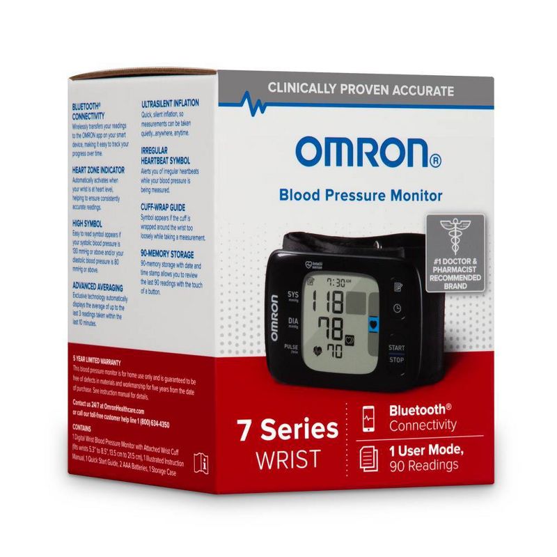 Omron Digital Wrist Blood Pressure Monitor - 7 Series, 3 of 7