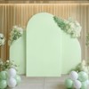 Arch Backdrop Stand Set of 3, Wedding Arch Cover, Double Sided Round Top and Half Moon Top Stretchy Backdrop for Birthday Parties, Banquets - 2 of 4