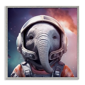Stupell Industries Astronaut Elephant Portrait, 17" x 17" - 1 of 4