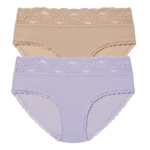 Skarlett Blue Women's Goddess Lace Trim Hipster 2-Pack 374241P2 - 1 of 3