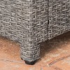 Puerta Wicker Club Chair - Mixed Black/Dark Gray - Christopher Knight Home: Weather-Resistant Patio Furniture - 4 of 4
