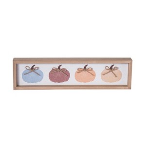 Transpac MDF Pumpkin Wall Art for Fall Harvest Decor Multicolor Wooden Decoration for Home Seasonal Charm and Warmth - 1 of 3