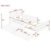 XIYUYEU Twin/Full Size Platform Bed with 2 Storage Drawers,Wood Bed Frame with Guardrails,Wood Slats Support - 3 of 4