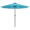 Sonkuki 9ft LED Round Outdoor Patio Market Umbrella w/Aluminum Pole and 8 Sturdy Ribs - 2 of 4