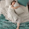 100% Cotton Percale Sheets,Sheet Set with Deep Pocket Up to 16 Inches, Breathable & Crirsp Soft, Bedsheet & Pillowcase Sets, 4 Pieces - 3 of 4