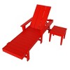 WestinTrends Ashore Modern Reclining Chaise Lounge with Side Table 2-Piece Set - 4 of 4
