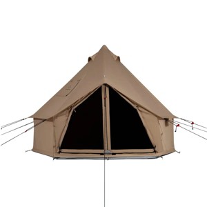 White Duck Regatta Water Repellent 4-Season Canvas Bell Tent/ Yurt with Stove Jack and Groundsheet, for Camping and Glamping - 1 of 4
