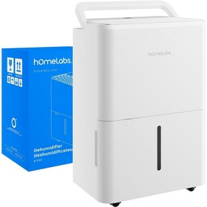 hOmeLabs 1,000 Sq. Ft Portable Wi-Fi Dehumidifier – 8 Pint for Home, Bedroom, Bathroom & Office – Smart Humidity Control with Drain Hose Included - 1 of 4