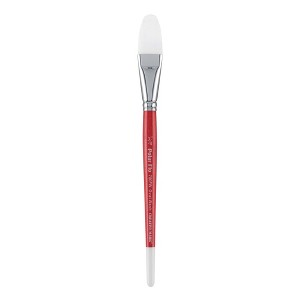 Creative Mark Polar Flo Professional Watercolor Brushes - Filbert Assorted Size - Short Handle, Nickel-Plated Seamless Brass Ferrule - Art Paint - 1 of 4