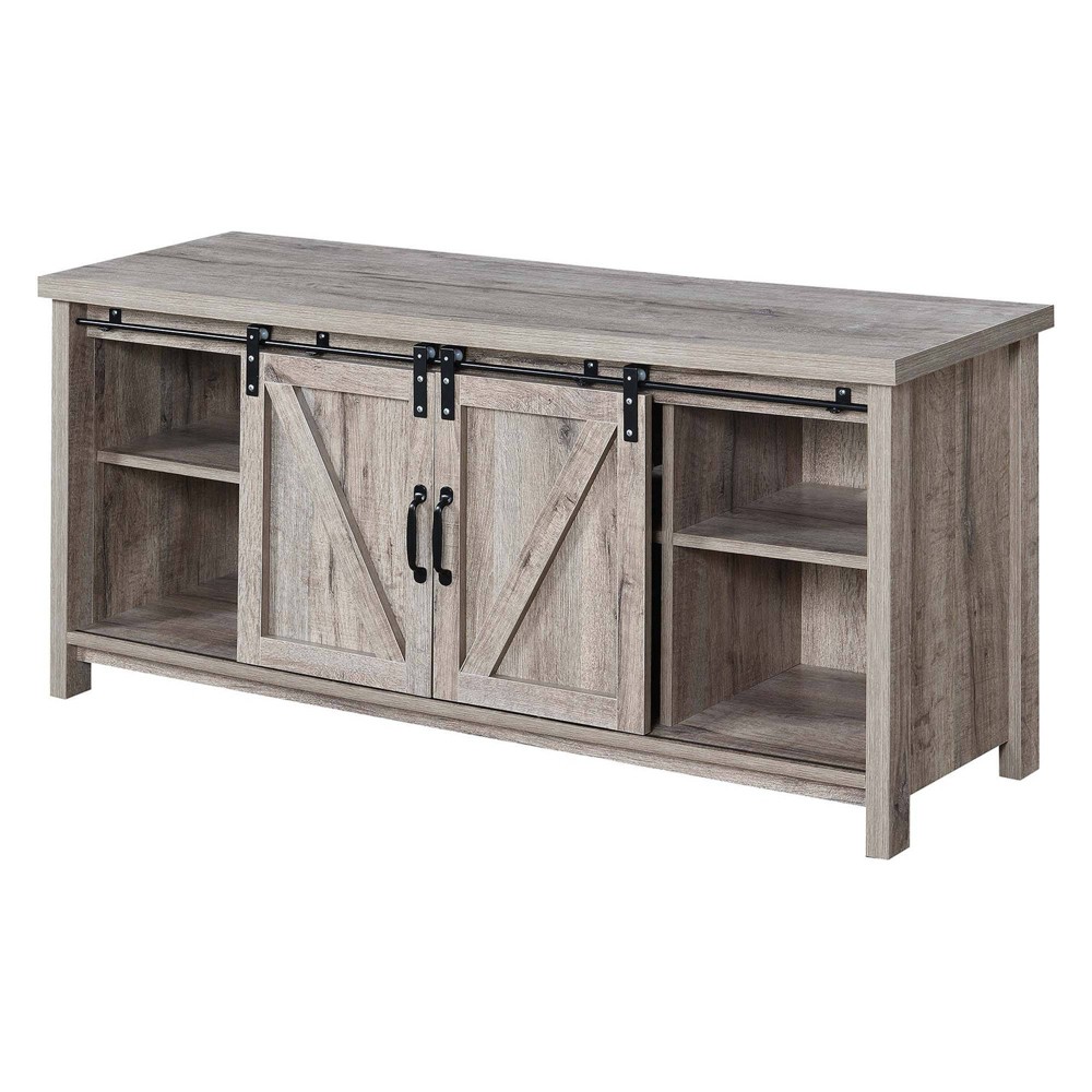 Photos - Mount/Stand Blake Barn Door TV Stand for TVs up to 55" with Shelves and Sliding Cabine