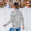 Women's Scalloped Floral Intarsia Knit Sweater - Cupshe - 4 of 4