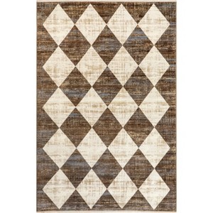 Nuloom Meline Checkered Fringe Indoor Area Rug - 1 of 4