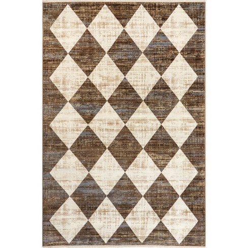 Nuloom Meline Checkered Fringe Indoor Area Rug - image 1 of 4