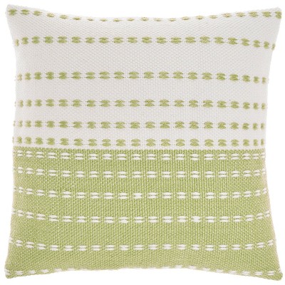 18"x18" Woven and Stitched Square Throw Pillow - Mina Victory