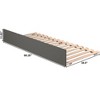 AFI Furnishings Urban Trundle Bed Twin Extra Long in Grey - 3 of 4