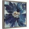 Amanti Art Inky Floral III Cool by Silvia Vassileva Canvas Wall Art Print Framed 16 x 16-in. - 3 of 4
