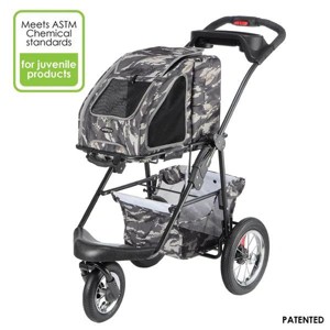 Petique 5-in-1 Pet Stroller Complete Set with Pet Carrier and Stroller Frame - 1 of 4