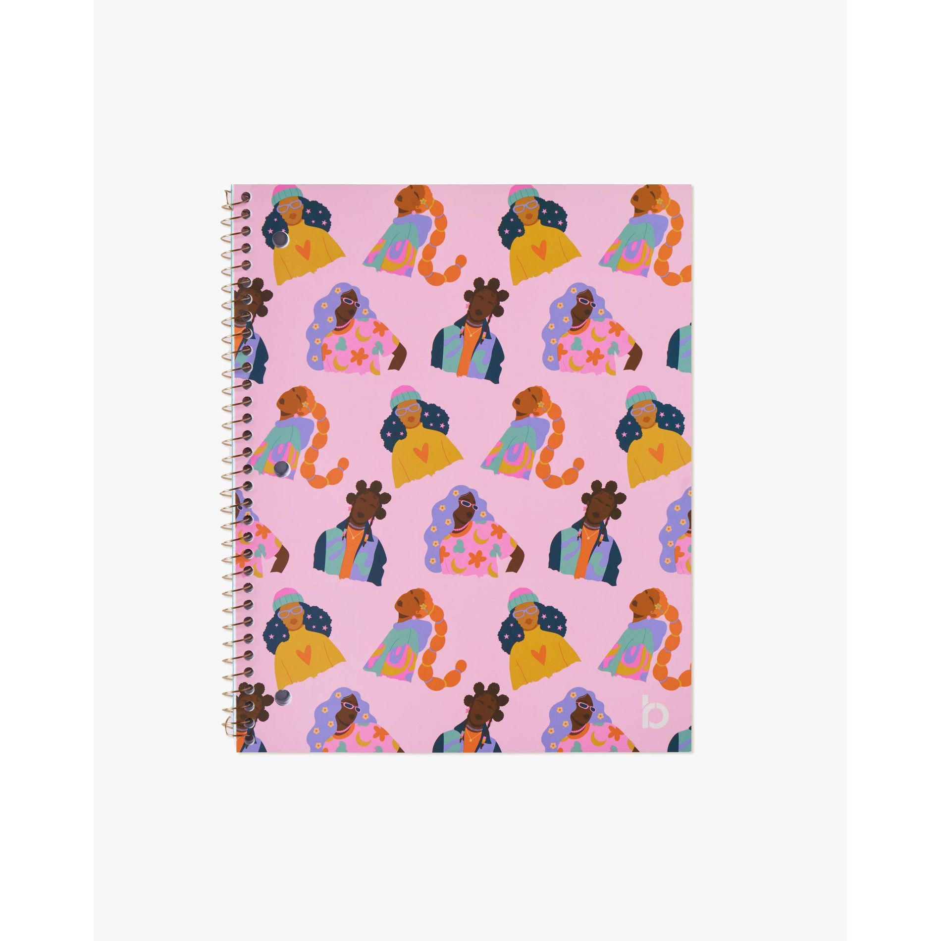 Be Rooted 8.5"x10.5" Spiral Notebook Girls Run The World All Over Print