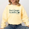Simply Sage Market S.W.Smiley Don't Forget To Smile Garment Dyed Sweatshirt - 2 of 4