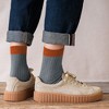 Anna-Kaci 6pk Men's Contrast - Color Ribbed Crew Socks - Non - Binding & Stay - Up - 4 of 4
