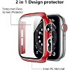 Worryfree Gadgets Bumper Case with Screen Protector for Apple Watch 38mm, White/Silver - 2 of 4