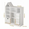 Jojoka 43.7" Kids Toy Organizer and Bookshelf with Storage Cubbies and Movable Drawers, Floor Storage Cabinet for Playroom, Bedroom, or Classroom - 2 of 4