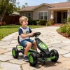 Ergonomic Pedal Go Kart Kids Ride-on Toy with Tough, Wear-Resistant Tread for Boys & Girls, Ages 5-12 - 2 of 4
