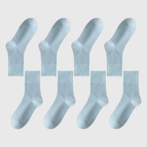 Alilang Women's Soft Solid Color Ankle Socks 6Pk - 1 of 4