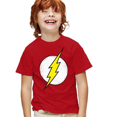 Boys' Short Sleeve the Flash Distressed T-Shirt