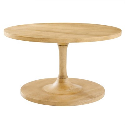 Modway Lina Round Mango Wood Coffee Table