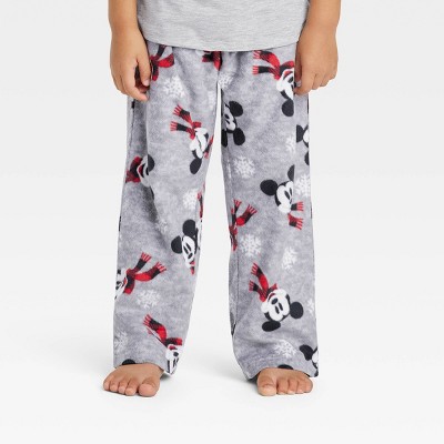 Toddler Holiday Mickey Mouse & Friends Fleece Matching Family Pajama Pants - Gray