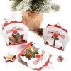 Hachikiko 8-Pack Mini Christmas Candy Boxes with Cellophane Bags, Cute Santa Claus Gift Boxes for Cookies, Chocolates & Holiday Treats - 4 of 4
