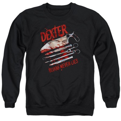 Dexter Blood Never Lies Adult Crewneck Sweatshirt
