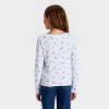 Girls' Long Sleeve Printed Ribbed T-Shirt - Cat & Jack™ - 2 of 3
