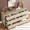 Rustic Farmhouse 7-Drawer Dresser - Handle-Free Wooden Storage Cabinet with Anti-Tip Safety for Bedroom, Living Room & Hallway - 4 of 4
