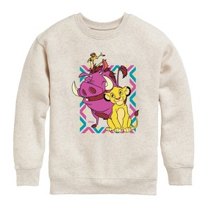 Boys' - Disney - The Lion King Graphic Long Sleeve Fleece Sweatshirt - 1 of 3